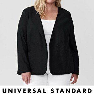 Atlas Linen Paloma Blazer in Black (M)